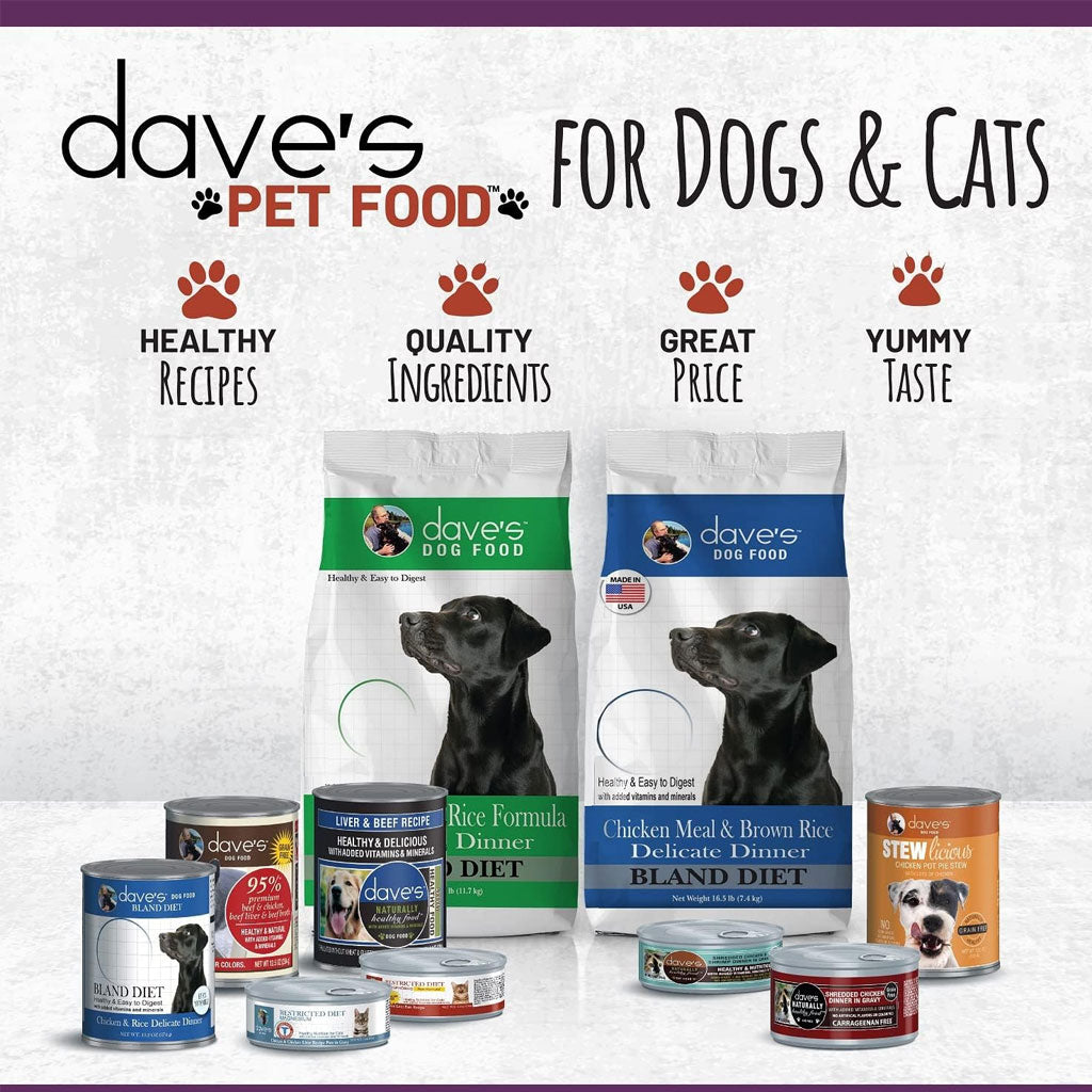 Dave's Pet Food Farmyard Fowl Stew Grain-Free Canned Wet Cat Food, 5.5-oz can, case of 24