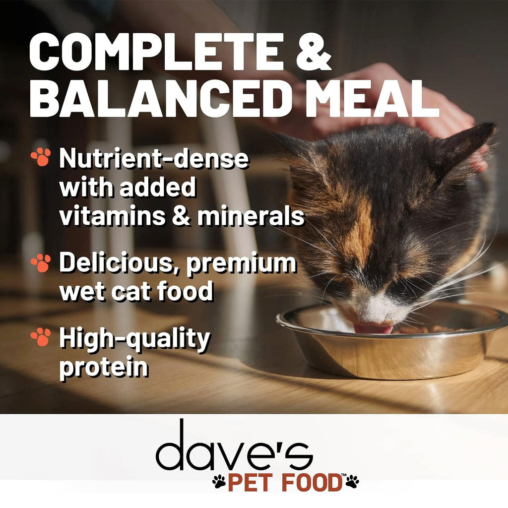 Dave's Pet Food Farmyard Fowl Stew Grain-Free Canned Wet Cat Food, 5.5-oz can, case of 24
