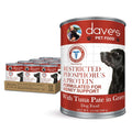 Dave's Pet Food Restricted Diet Phosphorus & Protein Kidney Support Tuna Pate in Gravy Wet Food for Dogs