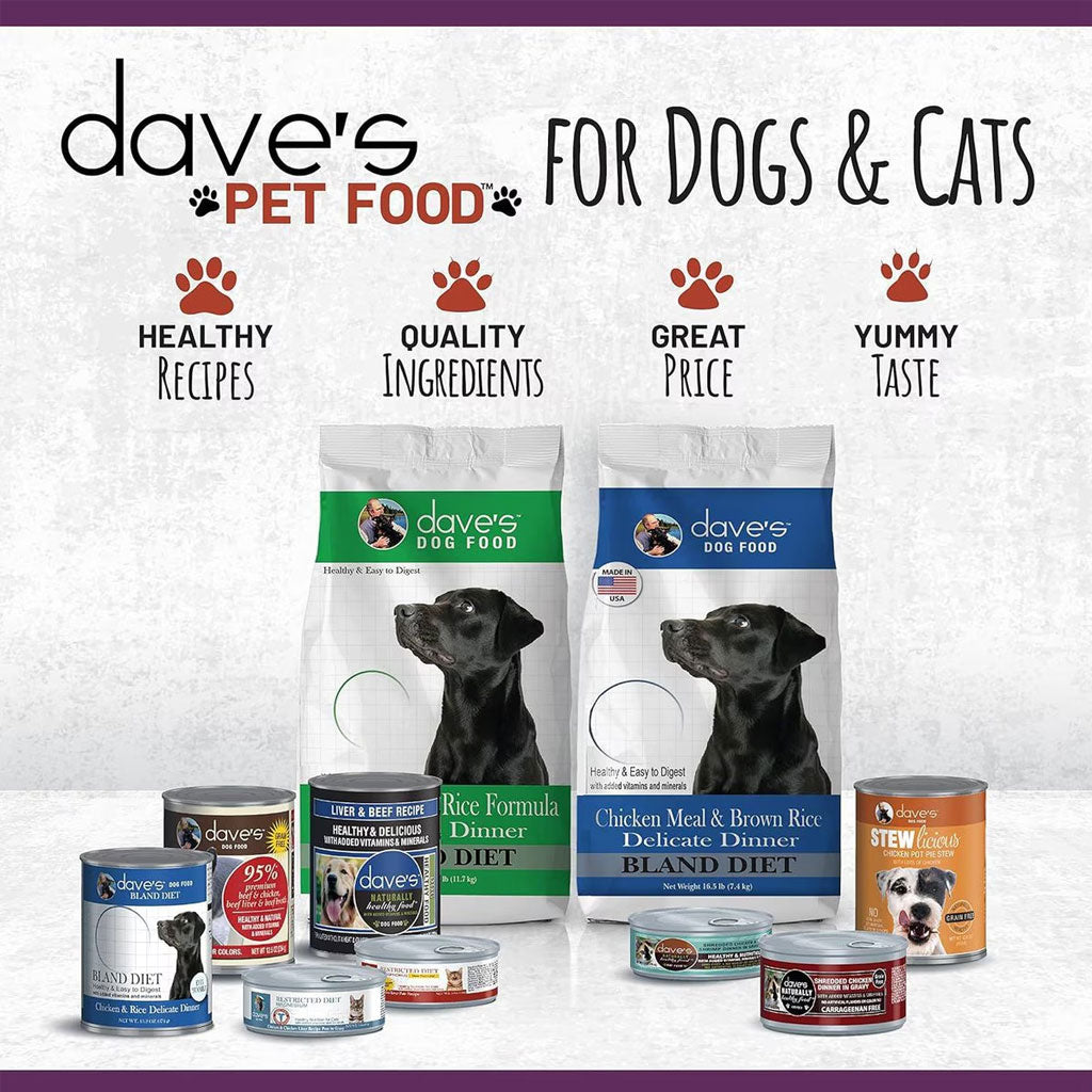 Dave's Pet Food Saucey Pate Chicken & Turkey Recipe Grain-Free Canned Wet Cat Food, 5.5-oz can, case of 24