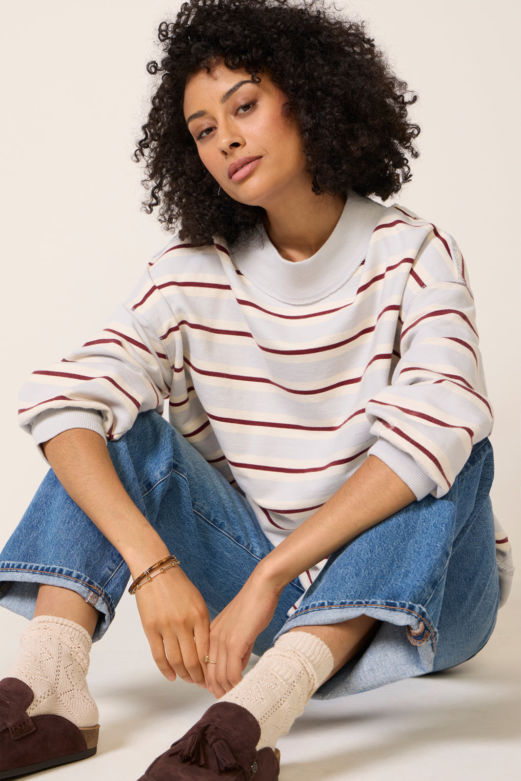 Women's Palm Springs Striped Sweatshirt
