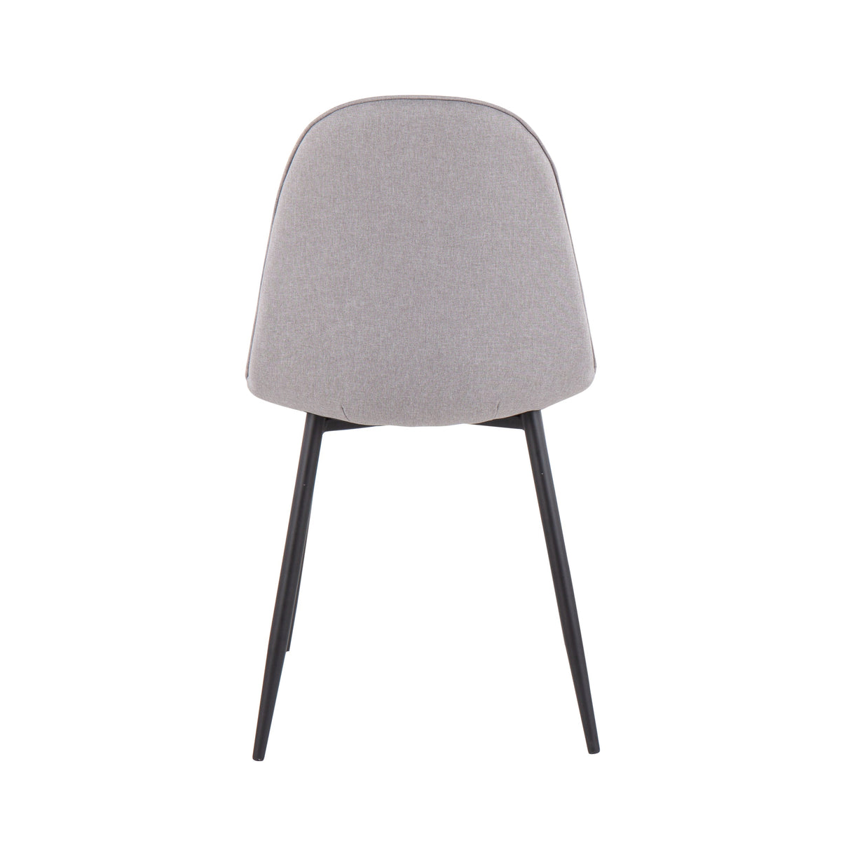 Contemporary Steel-Framed Dining Chairs with Tailored Upholstery - Set of 2