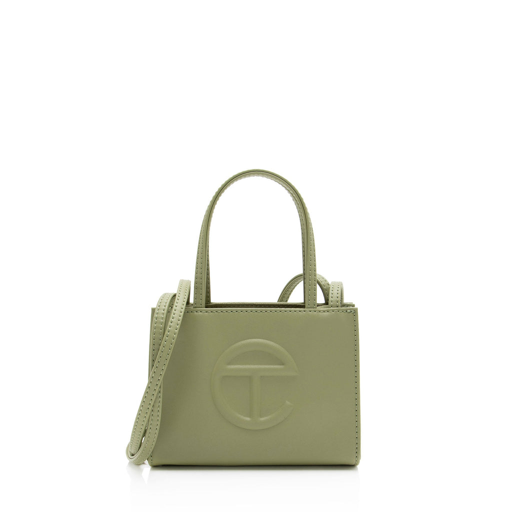 Telfar Faux Leather Small Shopping Tote