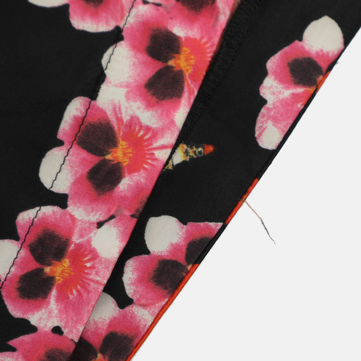 Just Cavalli Multicolor Printed Satin Ruffled Neck Blouse