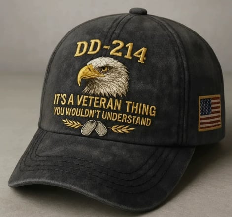 🔥Today Only: FREE Collector Coin🔥| DD-214 Veteran Honor 3-Piece Gift Set – Embroidered Cap, Coin & Bracelet