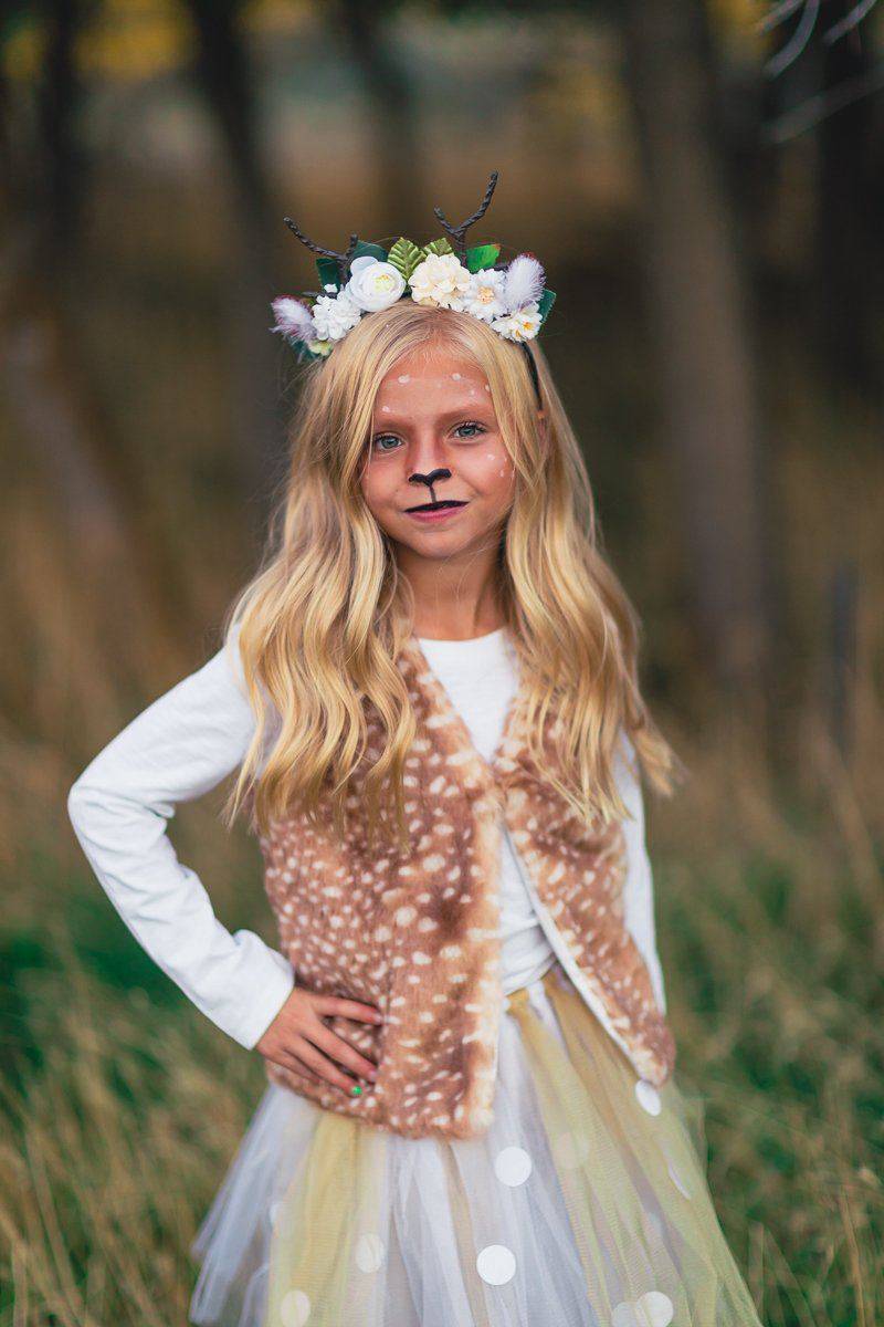 Deer Floral Antler Headband
