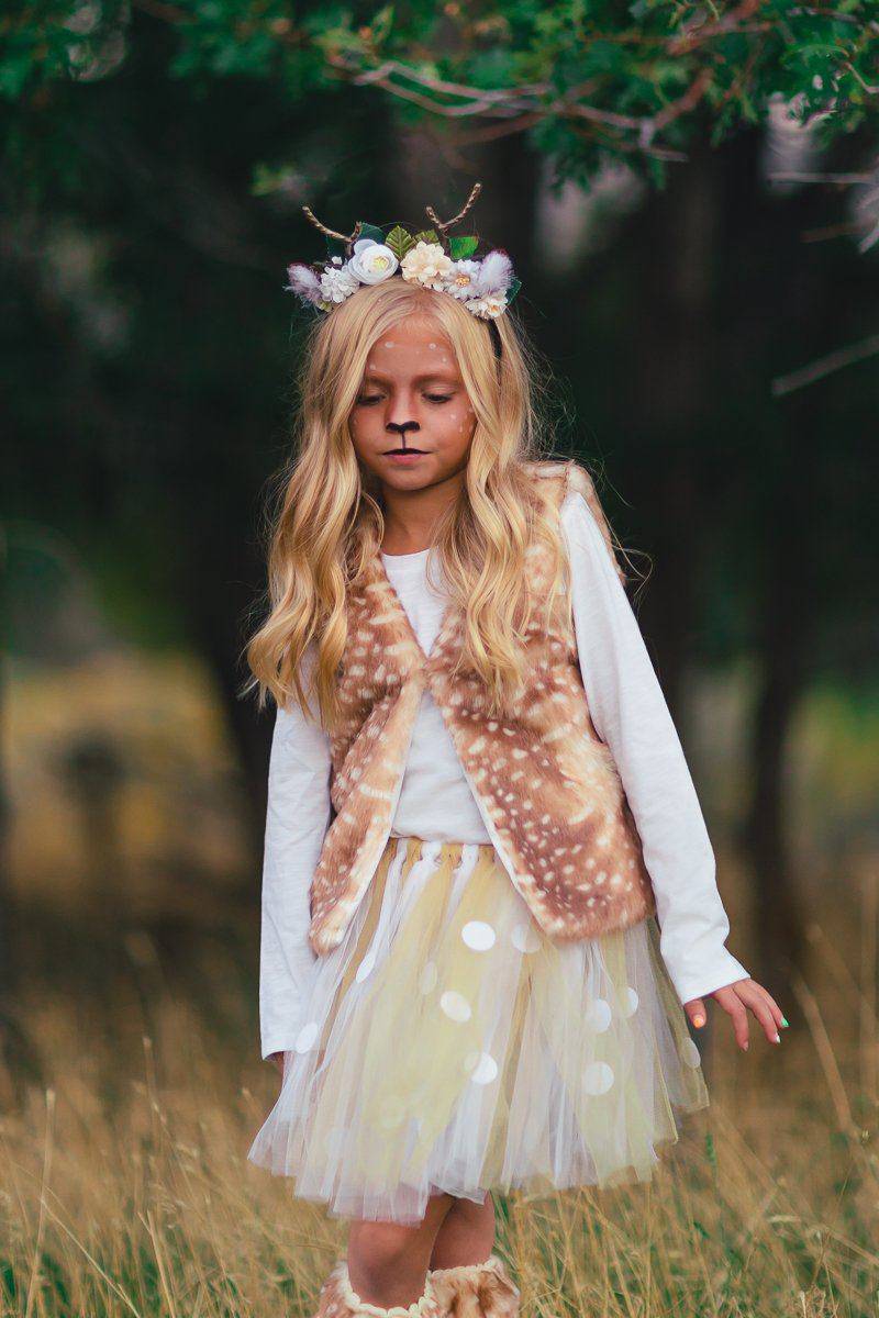 Deer Floral Antler Headband