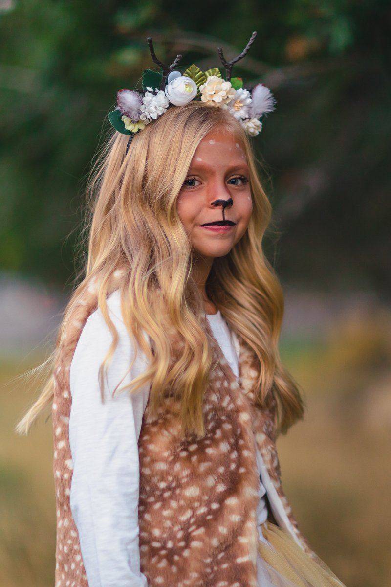 Deer Floral Antler Headband