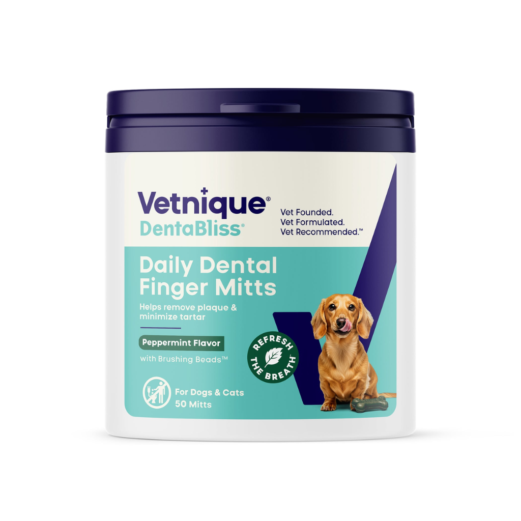 Dentabliss Daily Dental Wipes Finger Mitts for Dogs & Cats (50 ct)