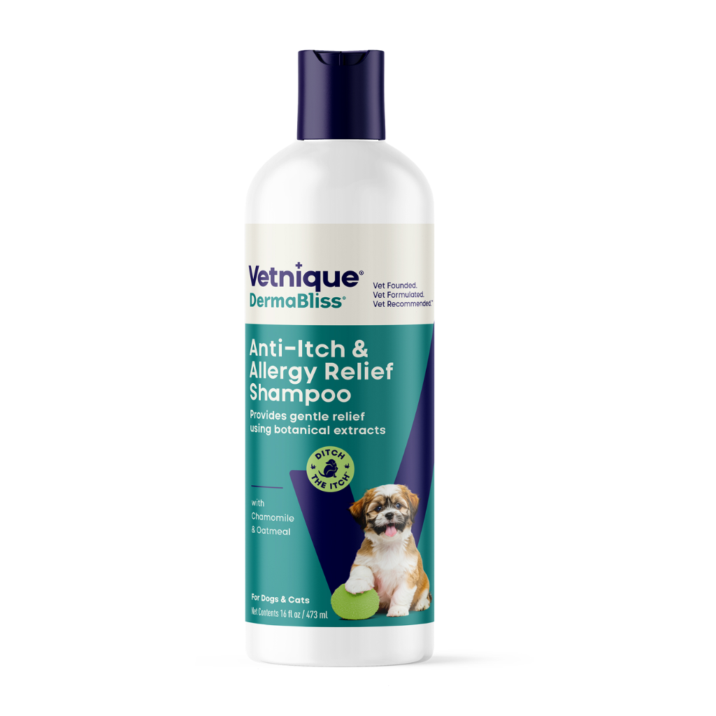 Dermabliss Advanced Vet Strength Anti-Itch & Allergy Relief Shampoo for Dogs & Cats, 16 oz