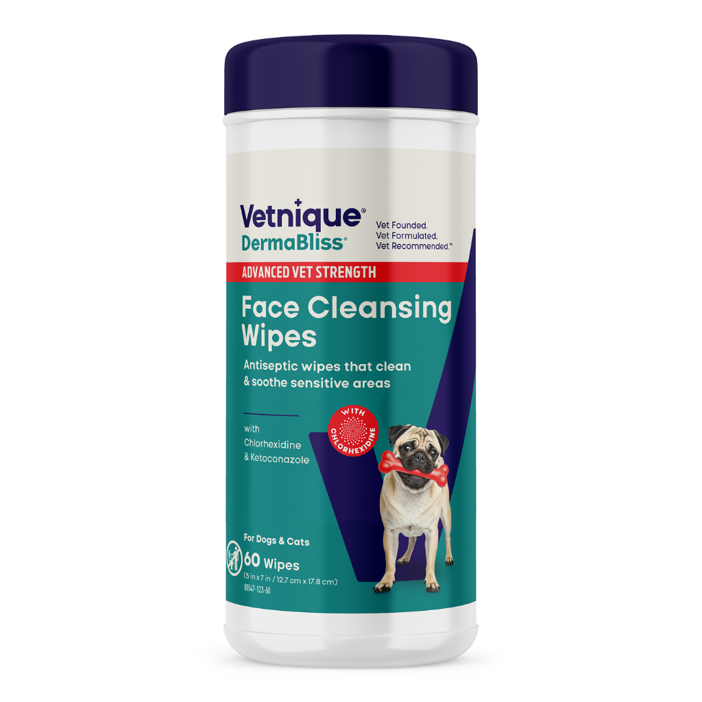 Dermabliss Advanced Vet Strength Face Cleansing Wipes, 60 ct