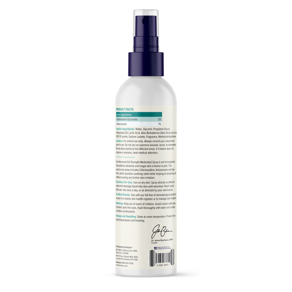 Dermabliss Advanced Vet Strength Medicated Spray, 8 oz