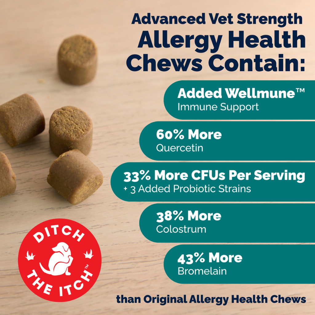 Dermabliss Advanced Vet Strength Seasonal Allergy Health Chews for Dogs