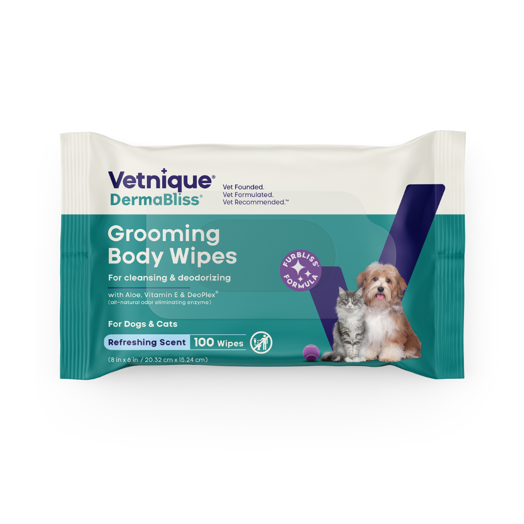 Dermabliss Grooming Wipes for Dogs & Cats (100 Wipes)