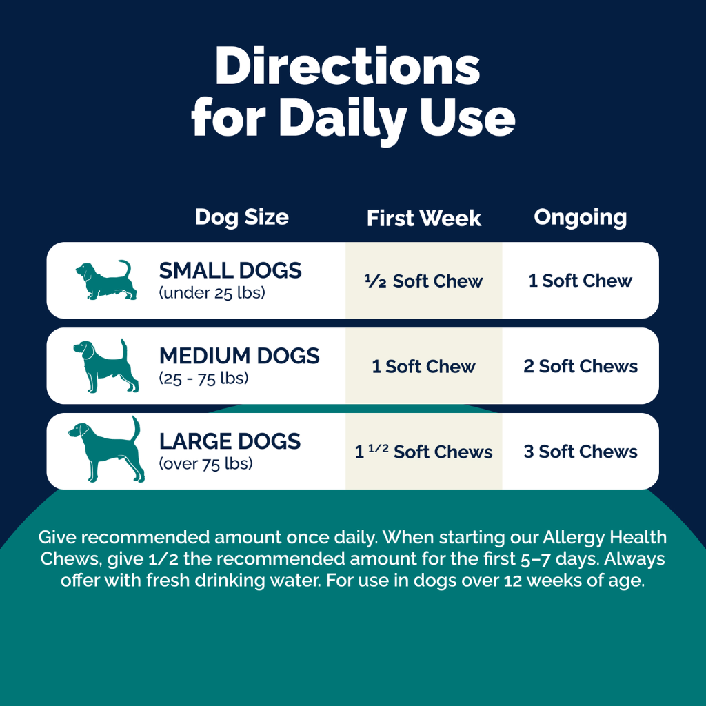 Dermabliss Seasonal Allergy Health & Immune Soft Chews for Dogs