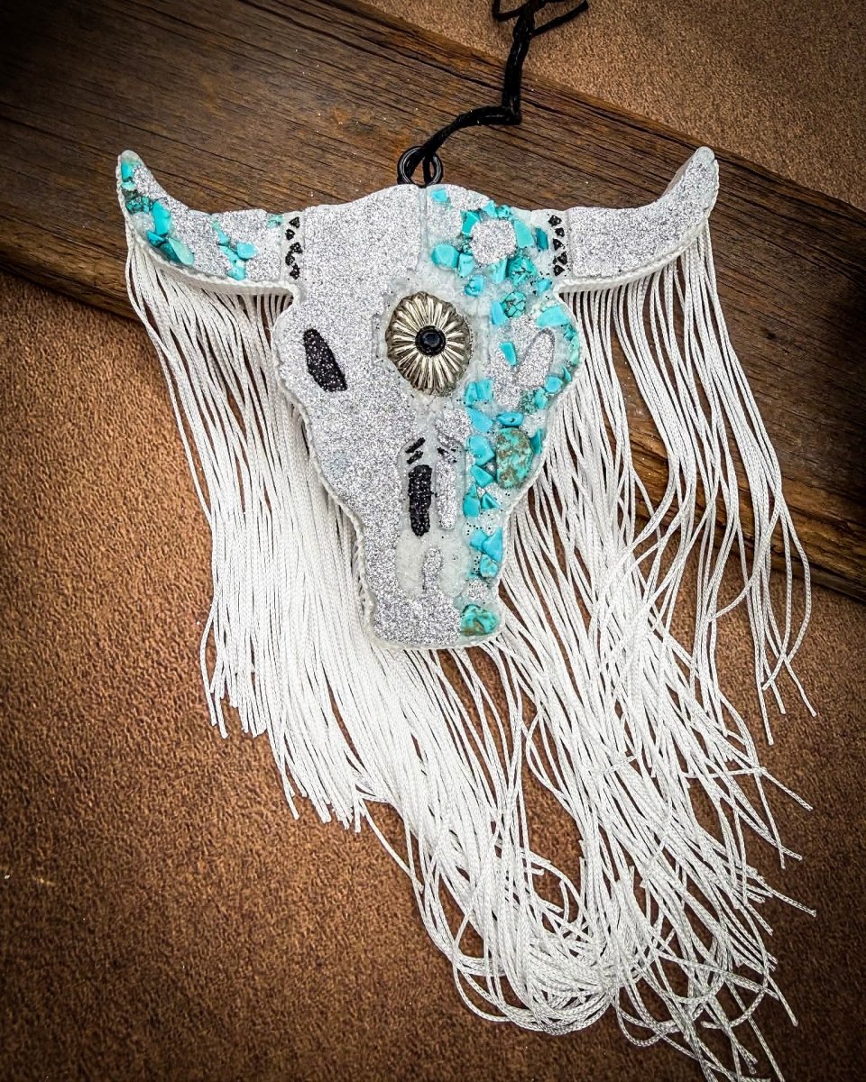 Desert Halo Bull Skull Car Freshie in Sandalwood Vanilla