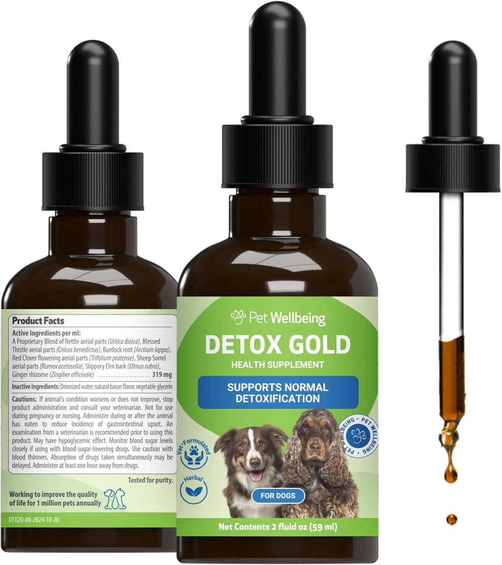 Detox Gold for Dogs - Gentle Detoxification & Elimination Support