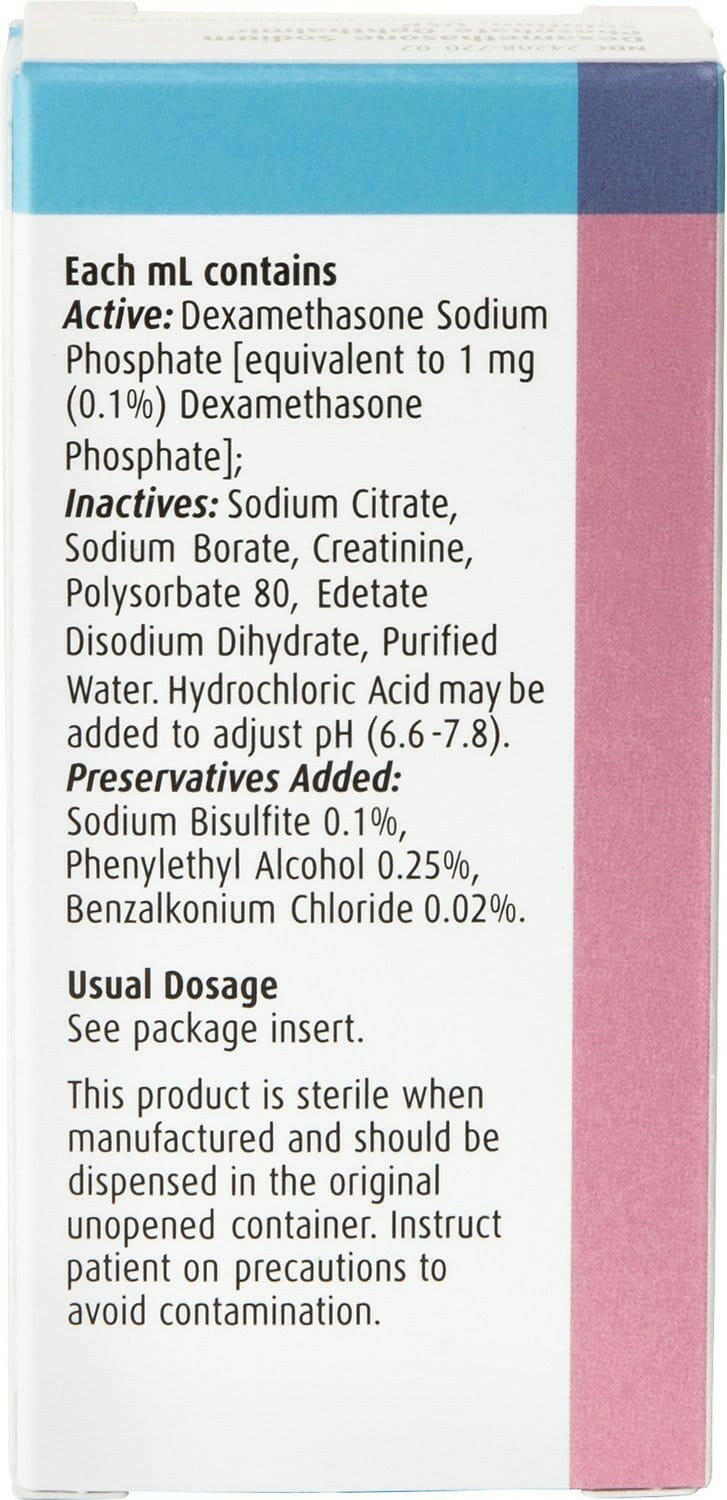 Dexamethasone 0.1% Ophthalmic Solution (5ml)