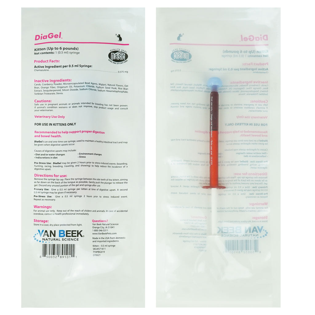 DiaGel Anti-Diarrheal Gel for Kittens (0.5 ml)