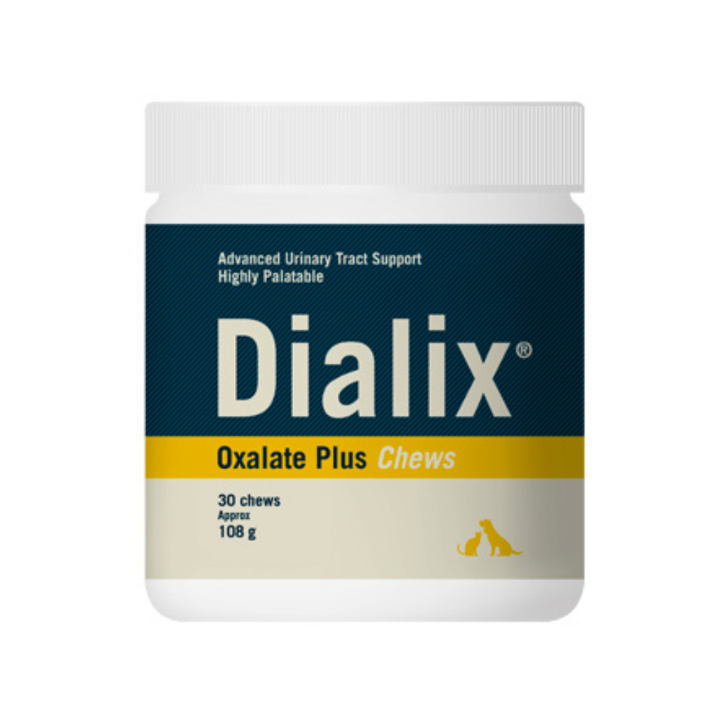 Dialix Oxalate Plus Advanced Urinary Tract Support Chews for Dogs & Cats (30 chews)