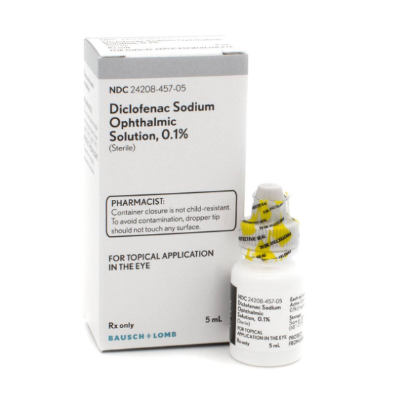 Diclofenac Sodium Ophthalmic Solution 0.1% (5 mL)