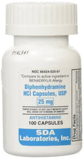 Diphenhydramine HCI Capsules (Manufacturer may vary