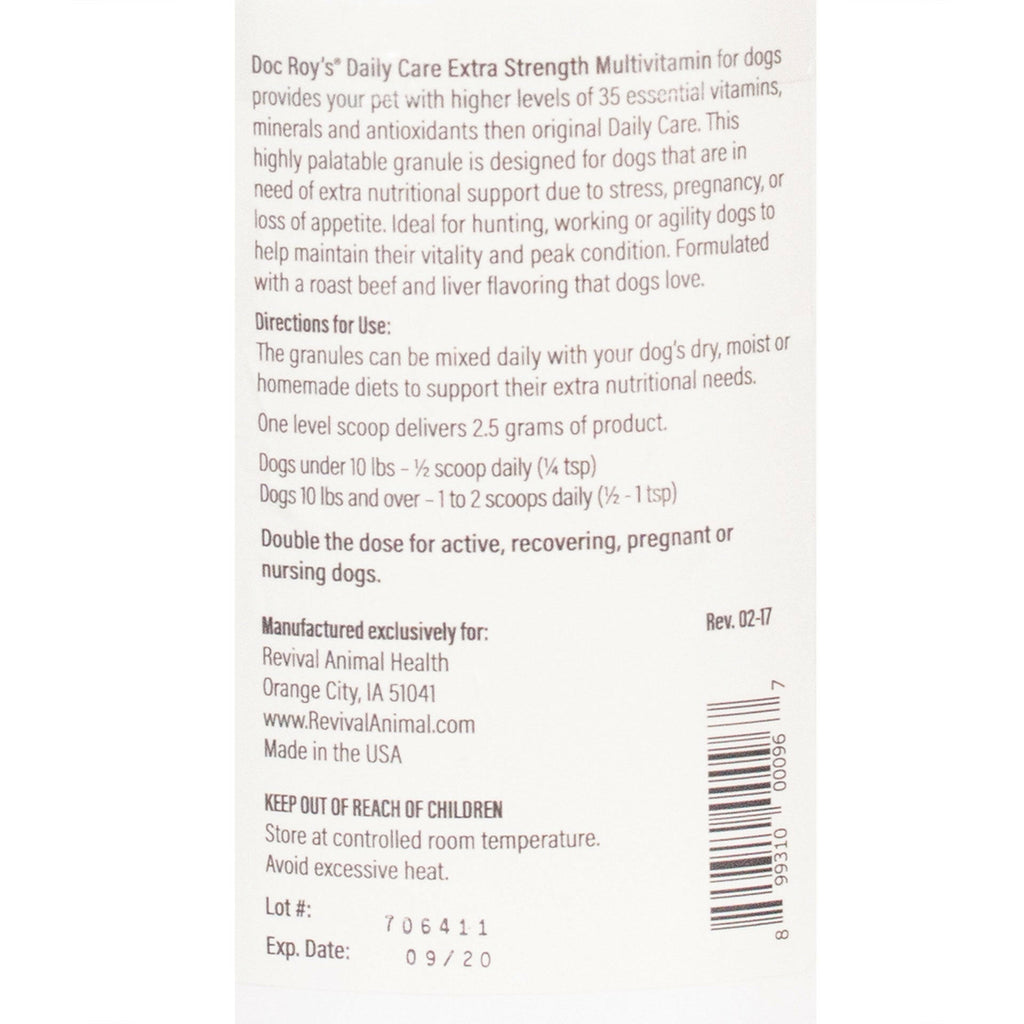 Doc Roy's Daily Care Extra Granules for Dogs