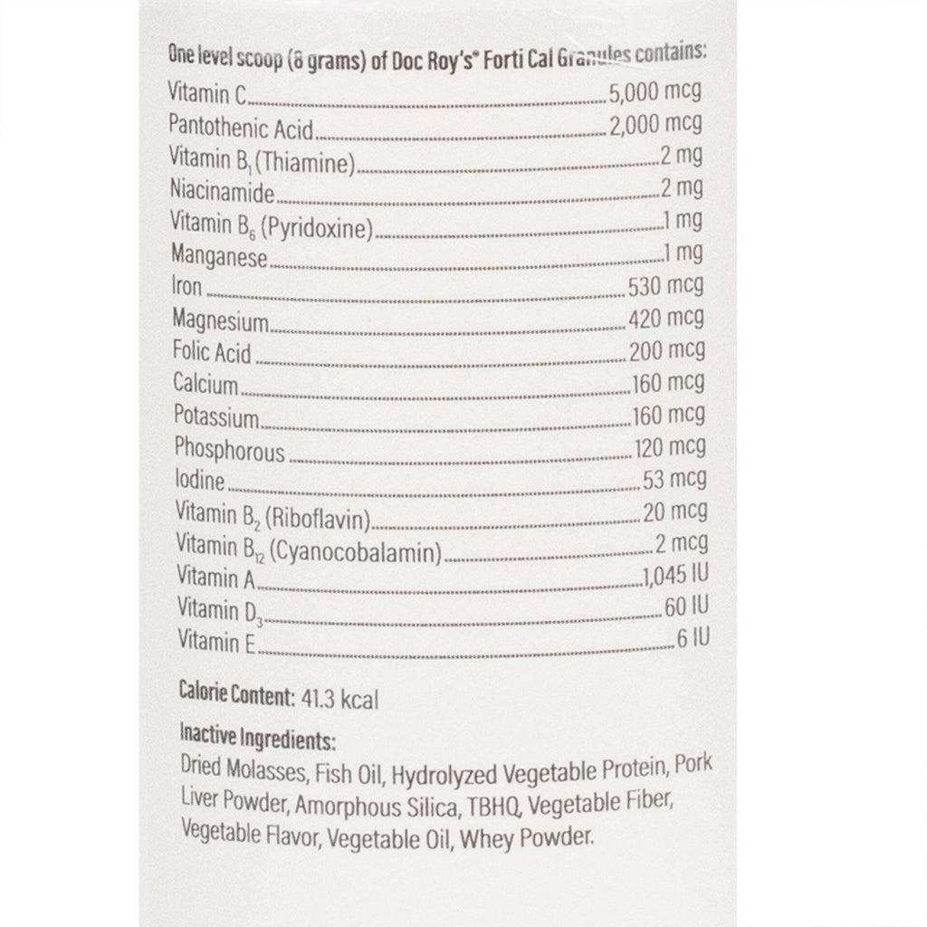 Doc Roy's Forti Cal For Dogs & Cats, 454 gm Granules