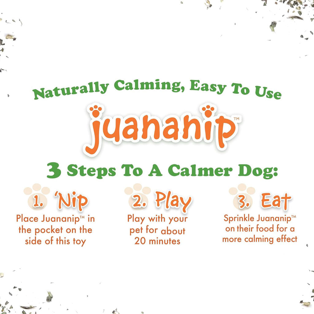 Doggijuana Tuffer Chewer Refillable Juananip Supreme Pizza Squeaky Dog Plush Toy, 1 count