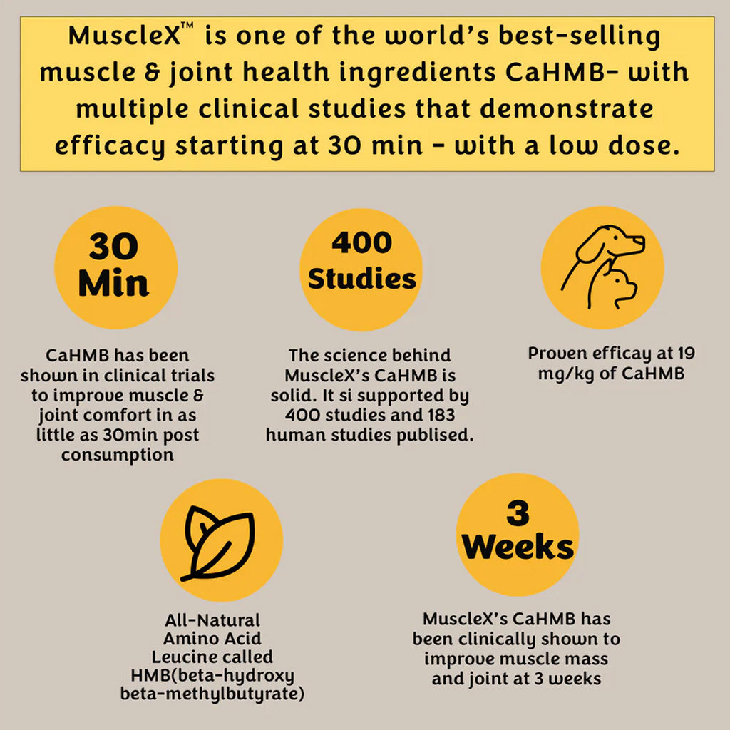 Doggy Naturals MuscleX Advance Muscle Development for Dogs & Cats, 90 capsules