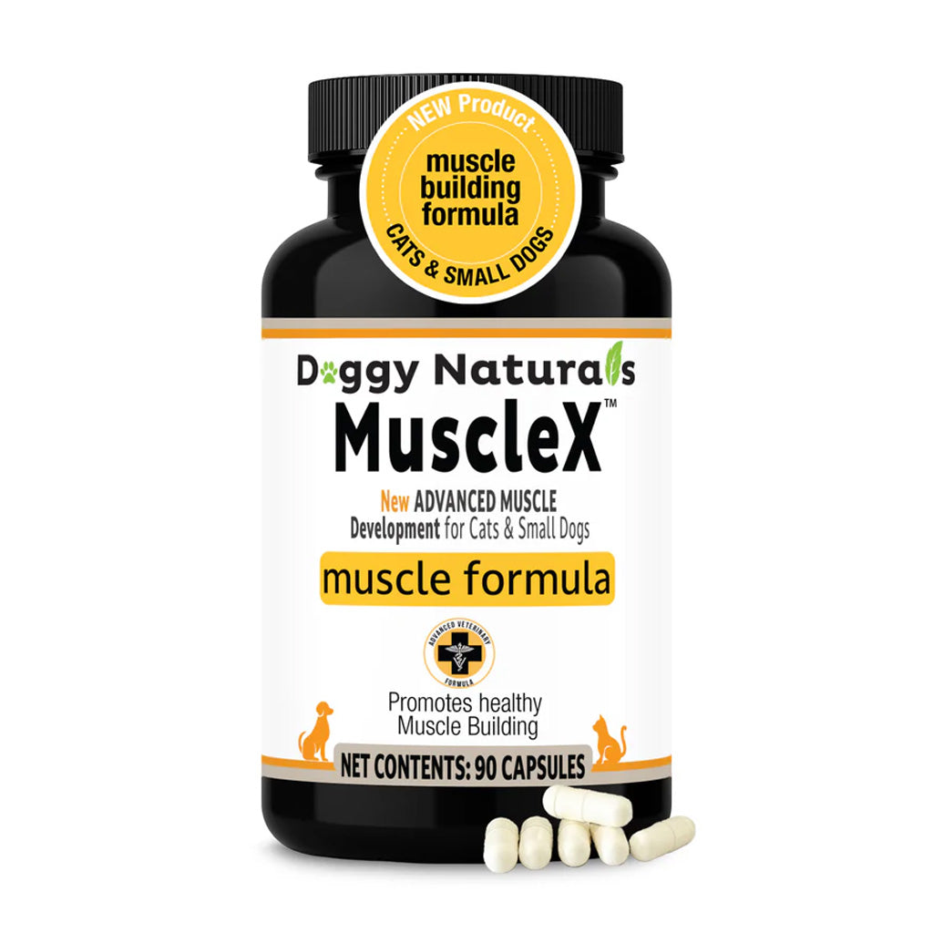 Doggy Naturals MuscleX Advance Muscle Development for Dogs & Cats, 90 capsules