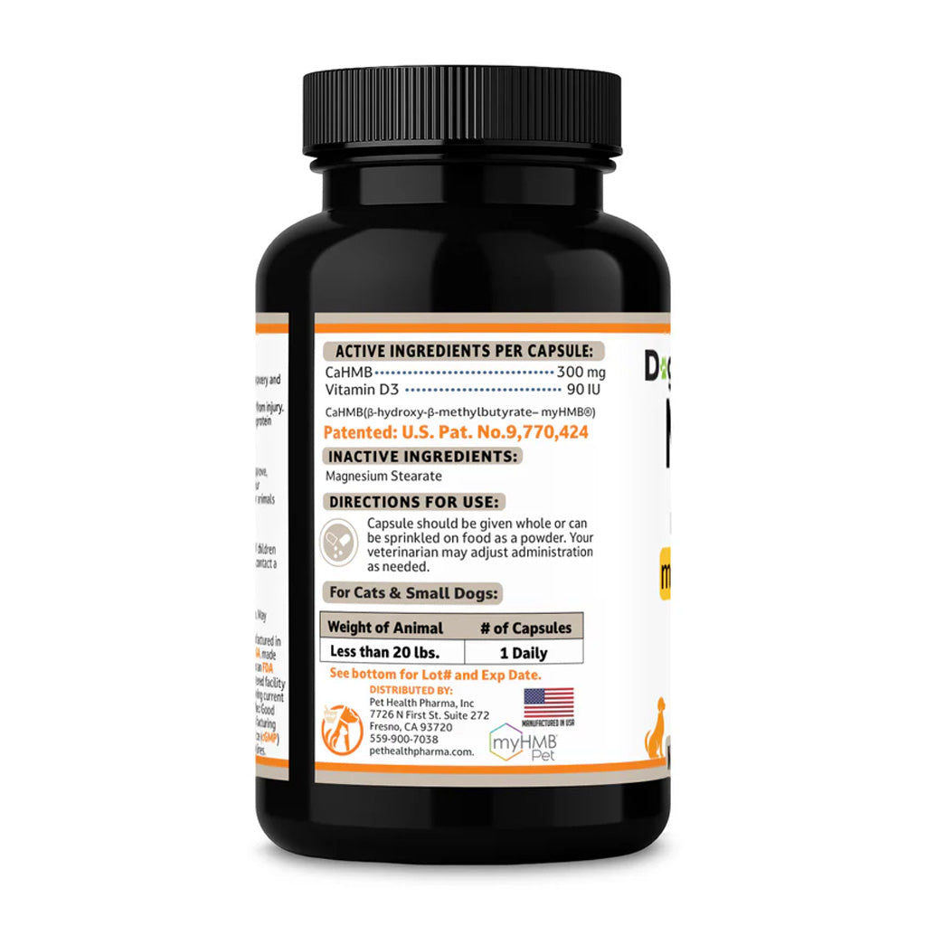 Doggy Naturals MuscleX Advance Muscle Development for Dogs & Cats, 90 capsules