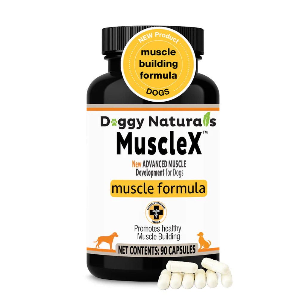 Doggy Naturals MuscleX Advance Muscle Development for Dogs & Cats, 90 capsules