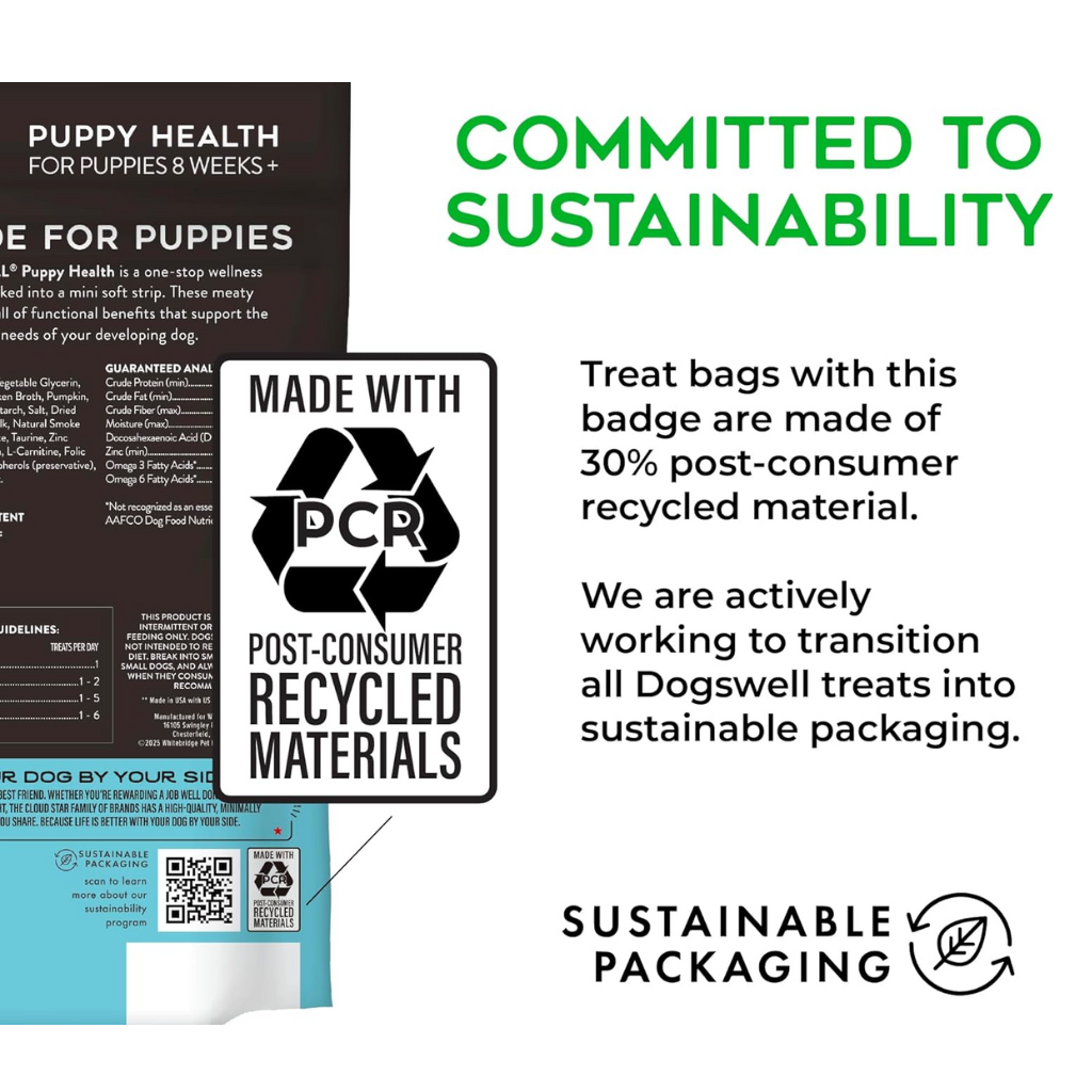 Dogswell Puppy Health Lamb Recipe Mini Soft Strips Treats