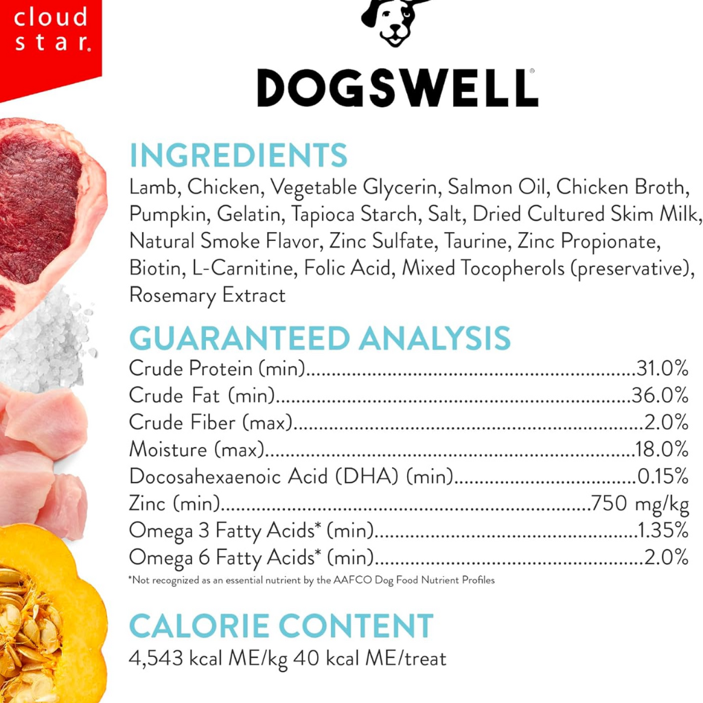 Dogswell Puppy Health Lamb Recipe Mini Soft Strips Treats