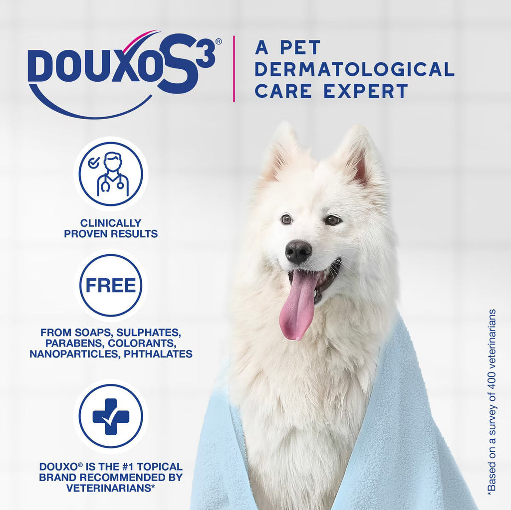 Douxo S3 CALM Soothing Itchy, Hydrated Skin Dog & Cat Mousse (5.1 oz)