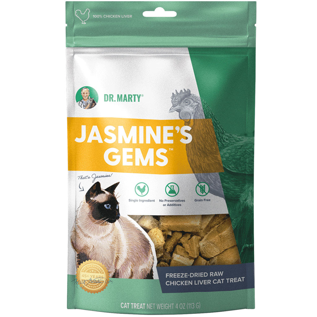 Dr. Marty Freeze Dried Raw Cat Treat Bundle - Chicken Liver, Chicken Breast and Salmon