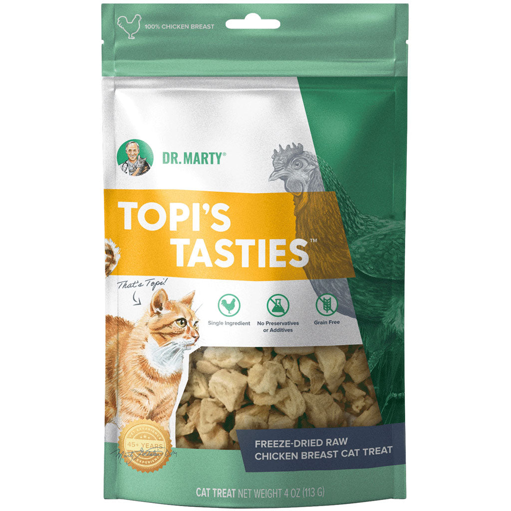 Dr. Marty Freeze Dried Raw Cat Treat Bundle - Chicken Liver, Chicken Breast and Salmon