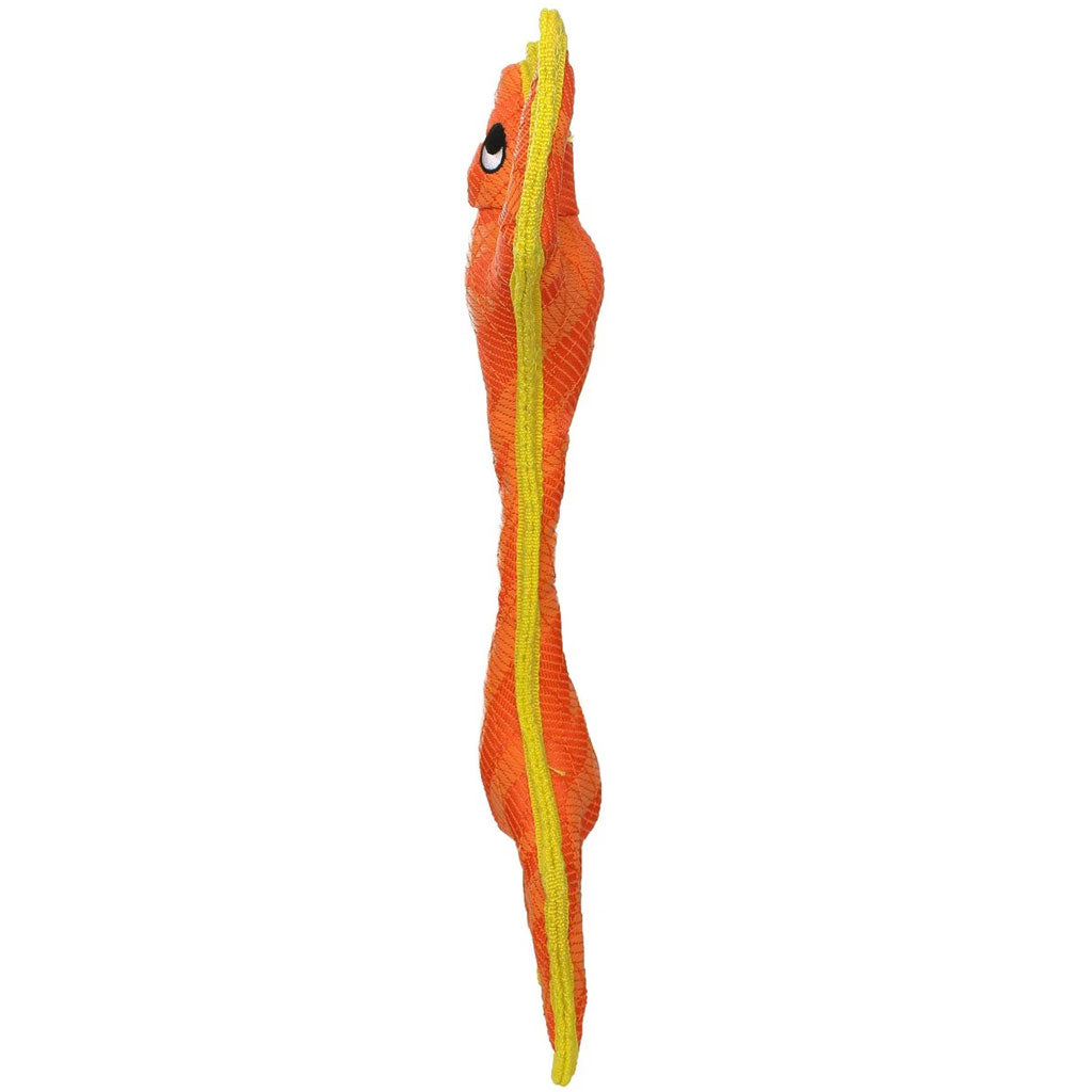 Duraforce Lizard Tiger Pink Orange & Yellow Dog Toy