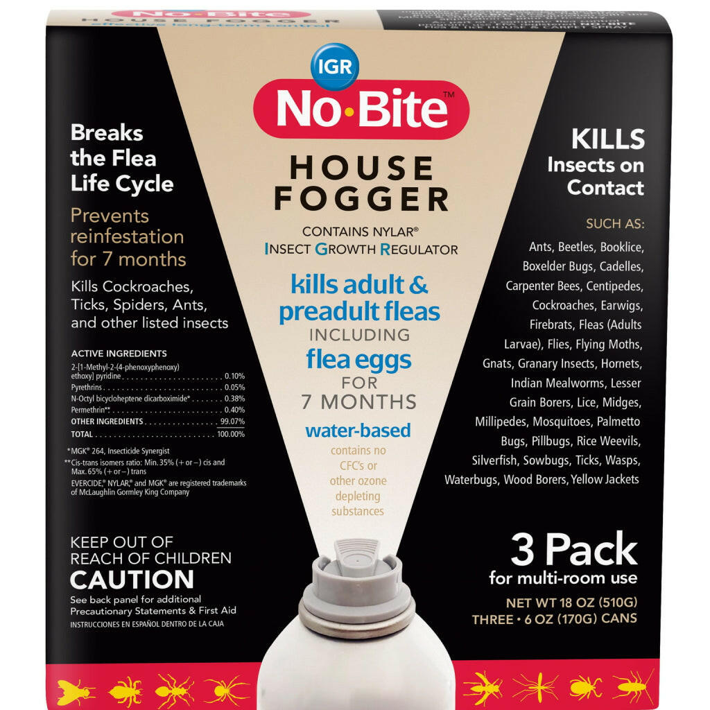 Durvet No-Bite IGR House Fogger (6 oz x 3)