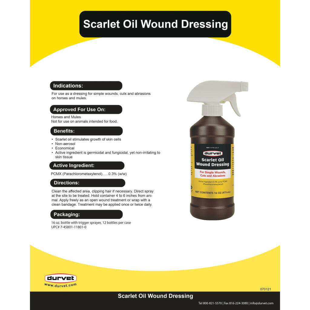 Durvet Scarlet Oil Wound Dressing (16 oz)