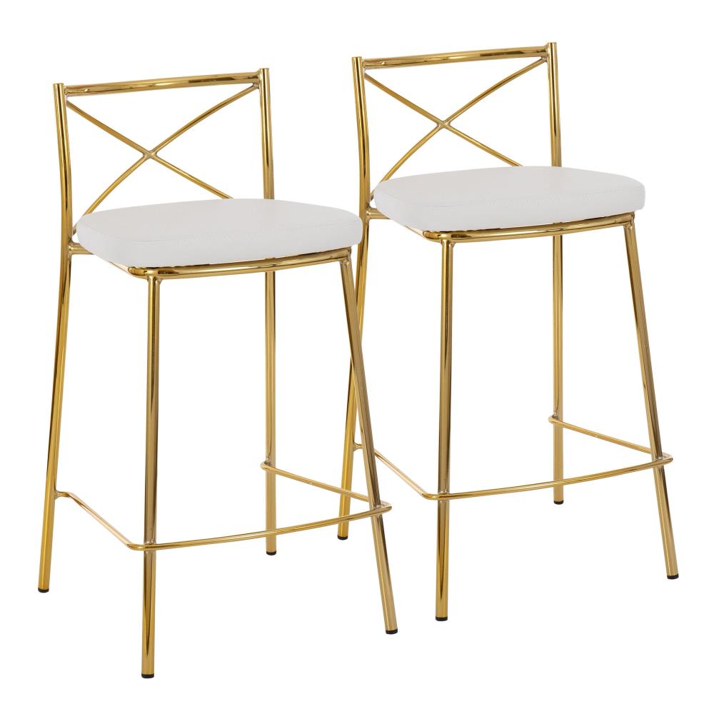 Faux Leather Counter Height Stools