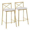 Faux Leather Counter Height Stools