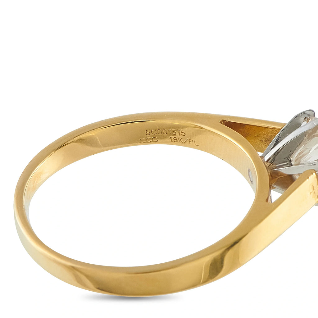 LB Exclusive 18K Yellow Gold 1.07ct Diamond Solitaire Ring MF16-070826