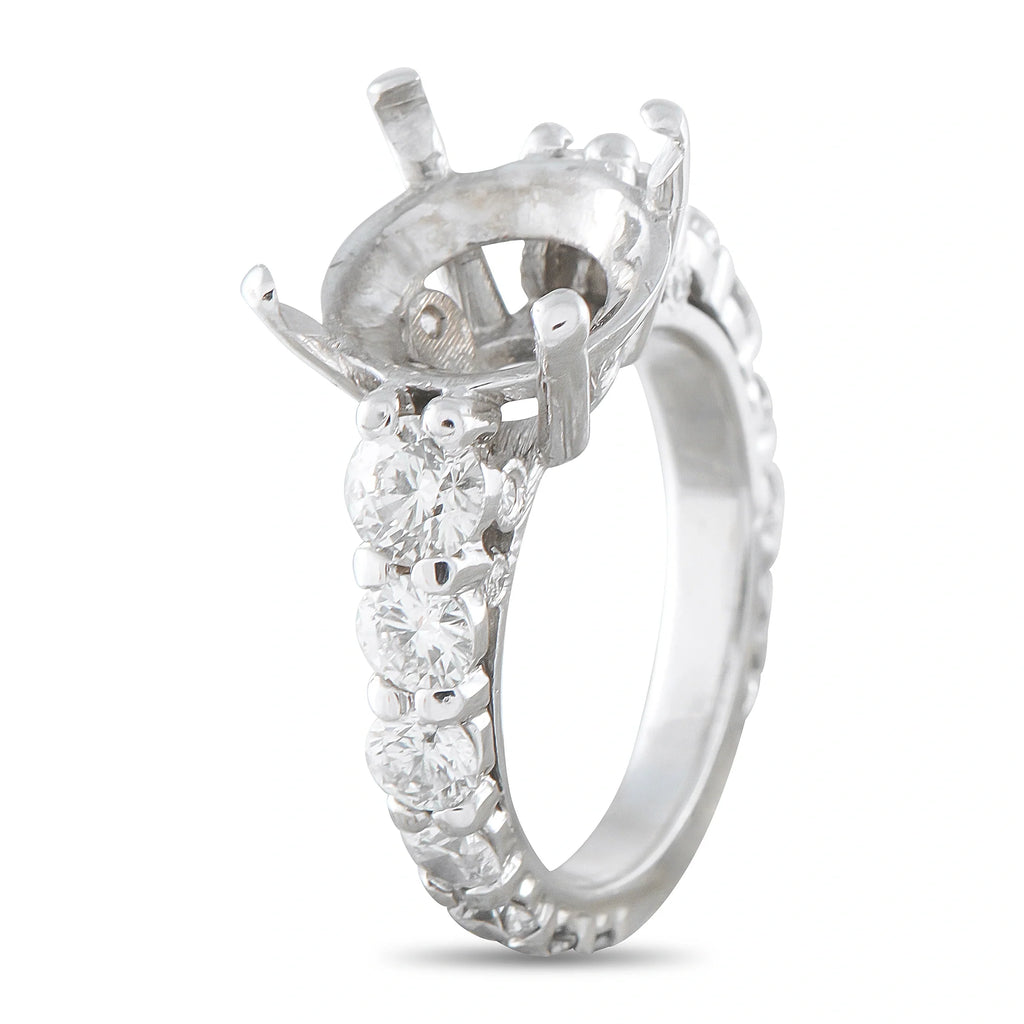 LB Exclusive 18K White Gold 2.0ct Diamond Mounting Ring MF10-082026