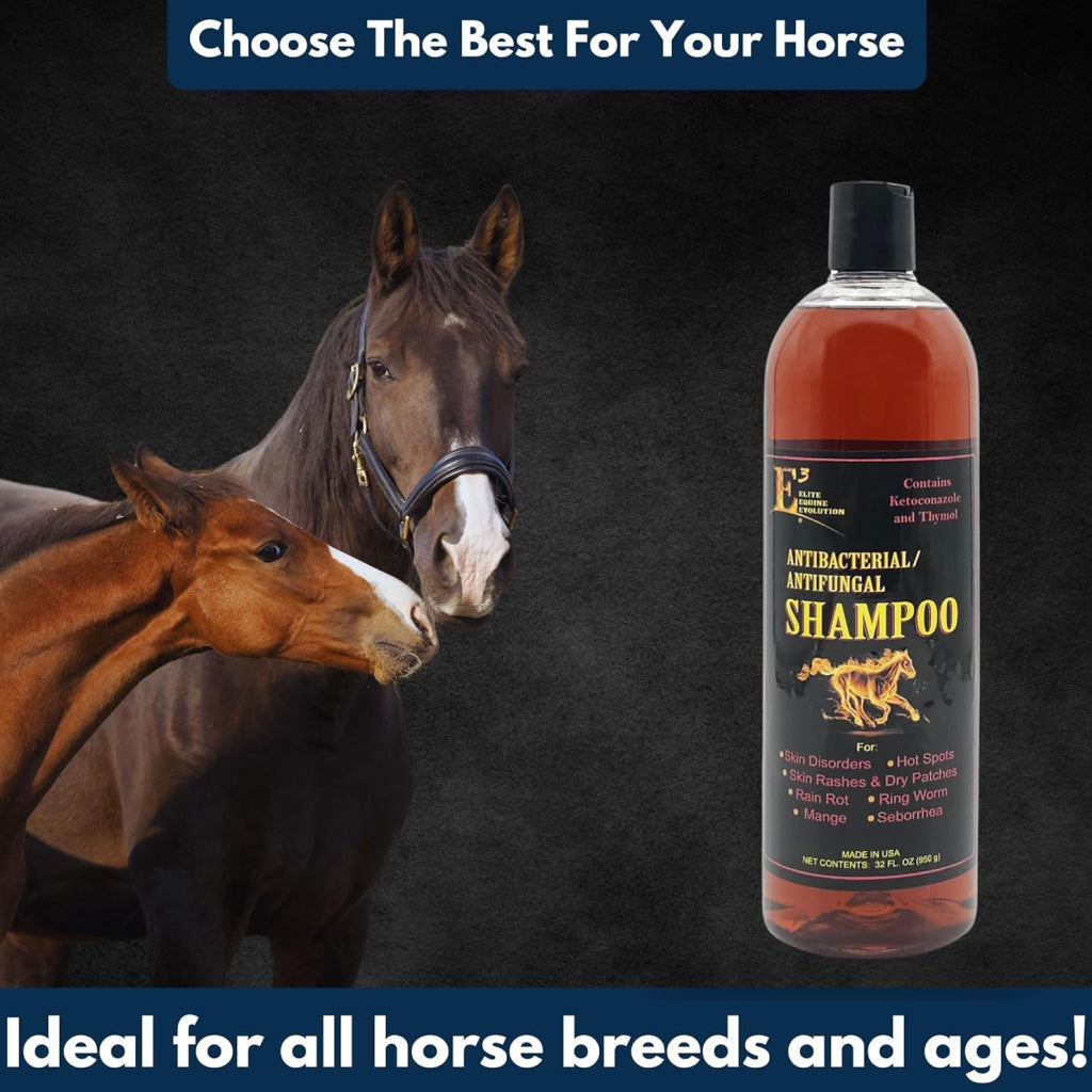 E3 Antibacterial & Antifungal Shampoo for Horses