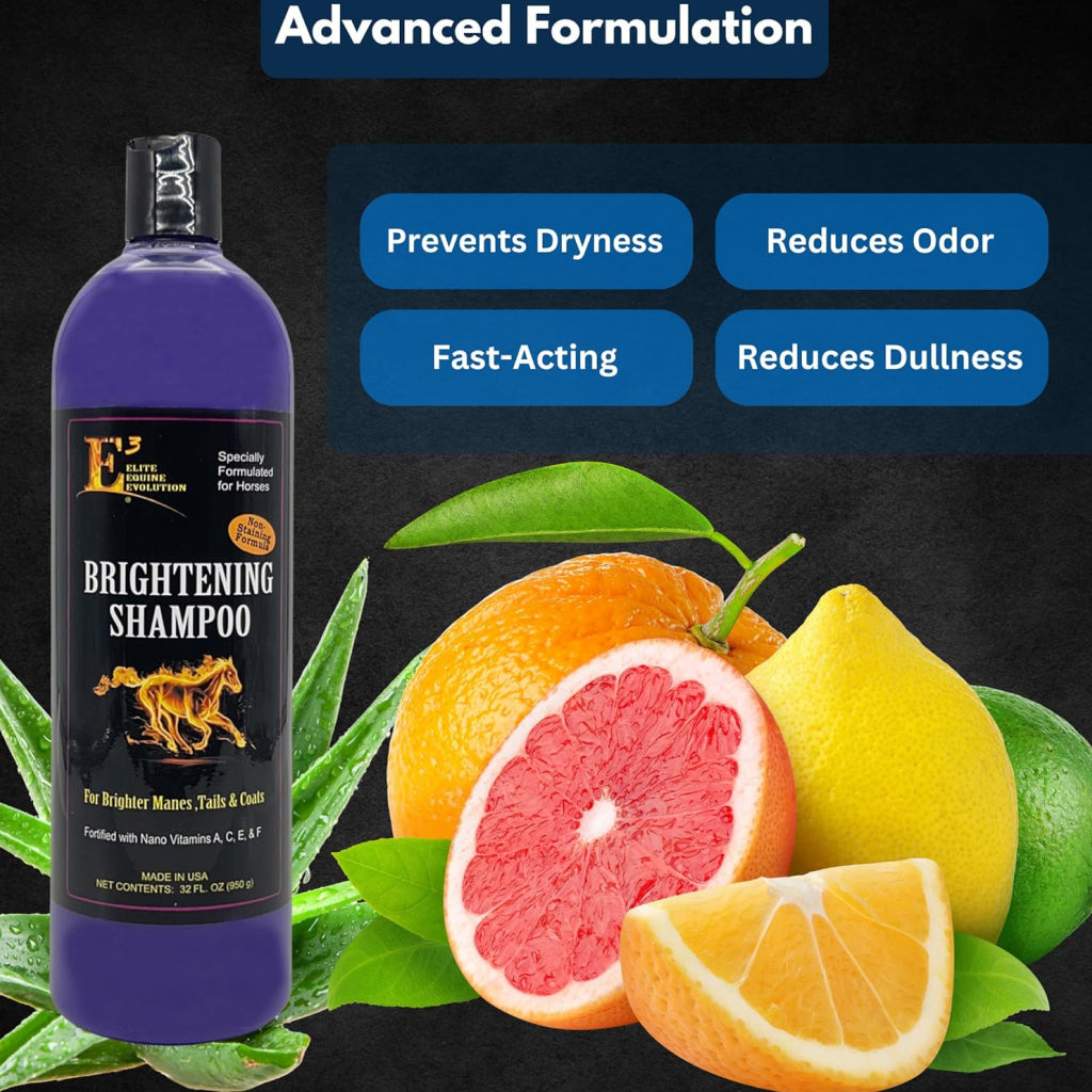 E3 Brightening Shampoo for Horses (32 oz)