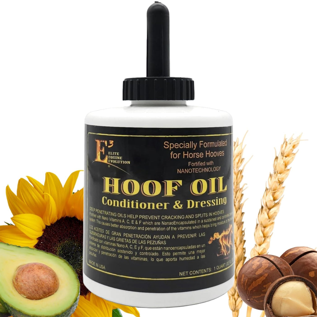 E3 Hoof Oil Conditioner & Dressing for Horses (32 oz)