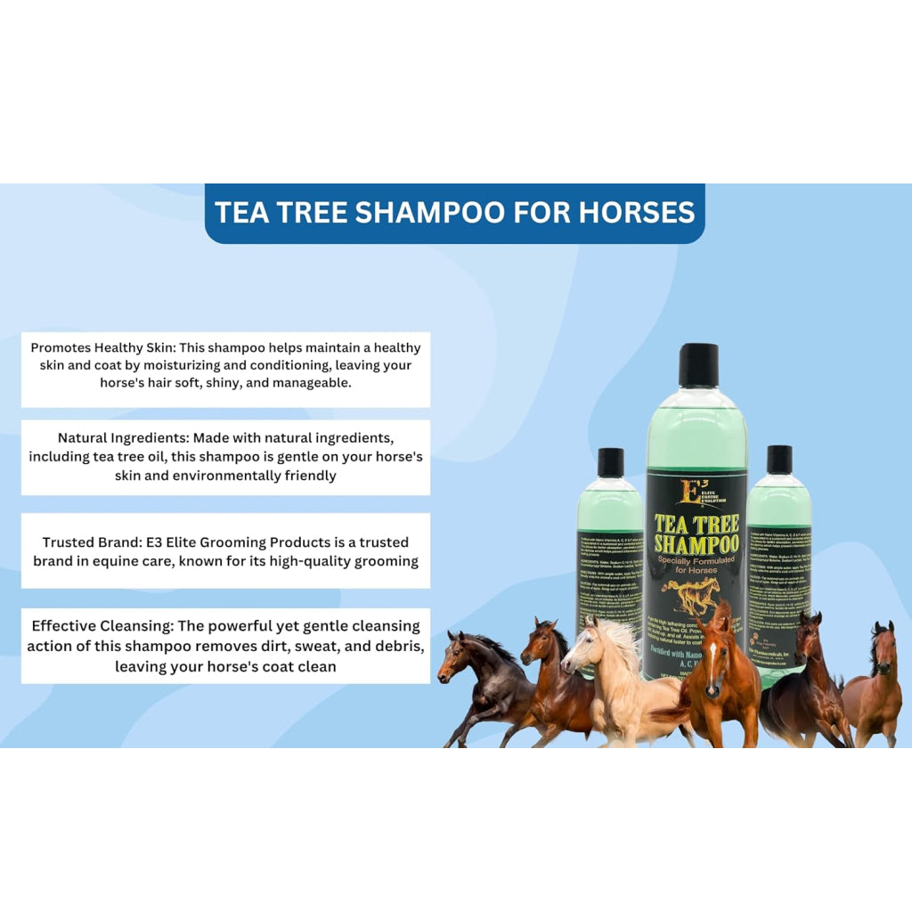 E3 Tea Tree Shampoo for Horses
