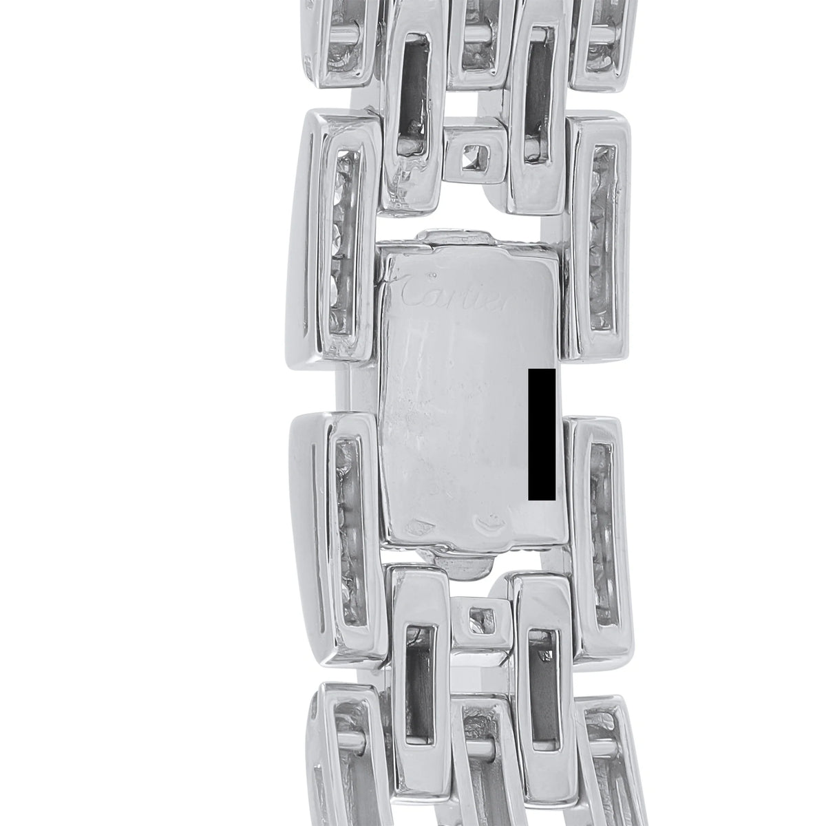 Cartier Panthere 18K White Gold 4.25ct Diamond Bracelet CA02-100526